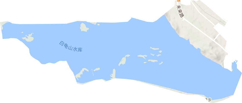 白龟山水库地图图片
