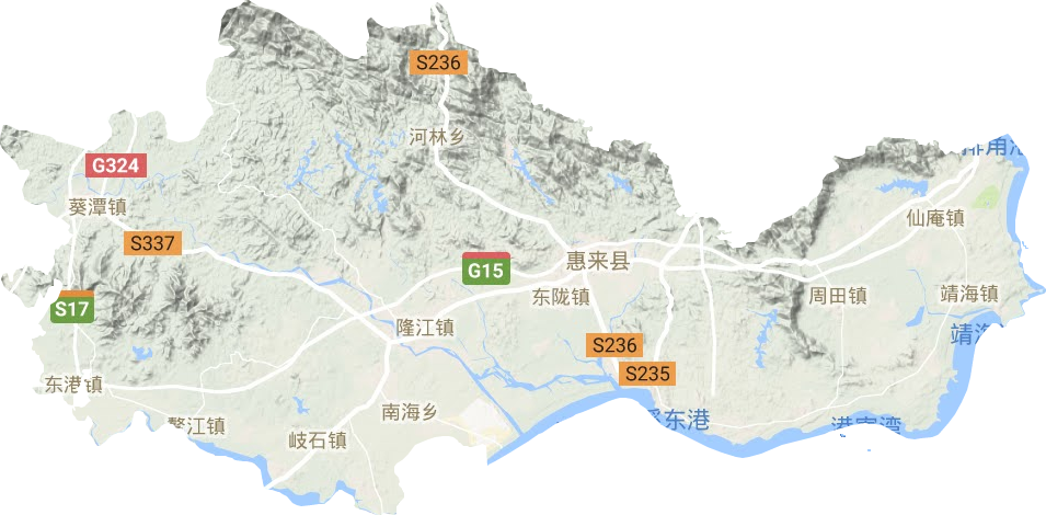 惠来惠城镇地图图片