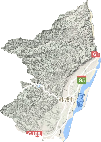 韩城地图高清版大地图图片