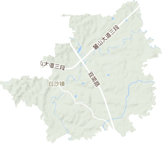 江津白沙镇地图图片
