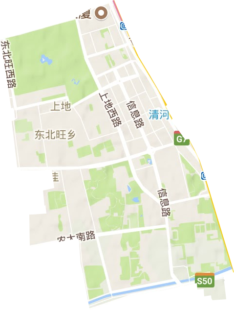上地街道管辖范围地图图片