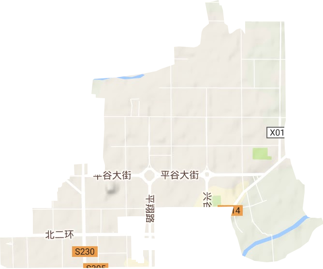 平谷区平谷镇地图图片