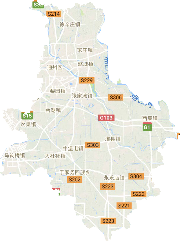 通州区潞城镇地图图片