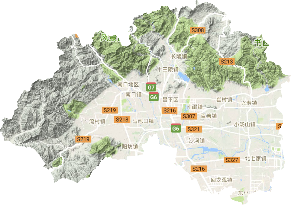 昌平区北七家镇地图图片