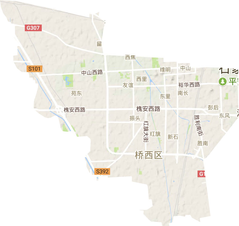 河北石家庄桥西区地图图片