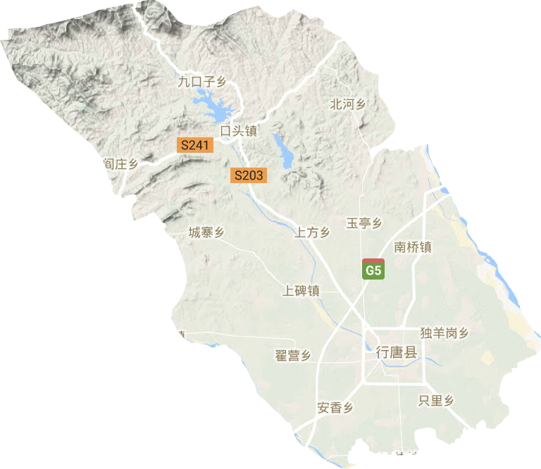 行唐县行政区划图图片