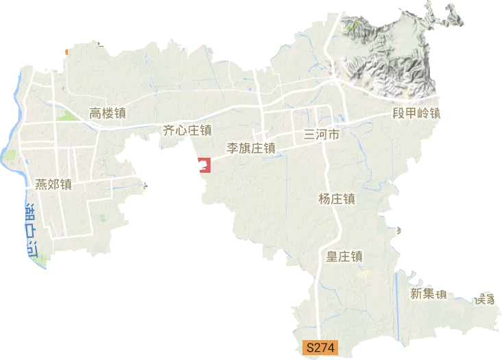 河北三河市燕郊镇地图图片