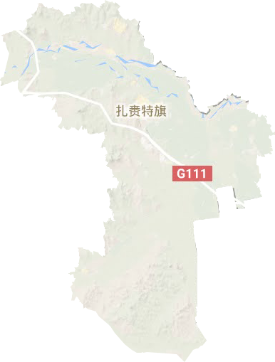 内蒙古扎赉特旗地图图片