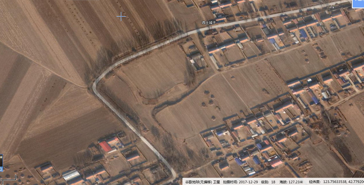 高清村庄地图 实景图片